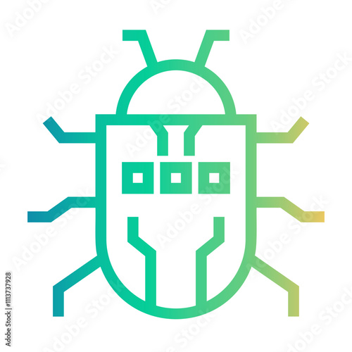 infected Line Gradient Icon