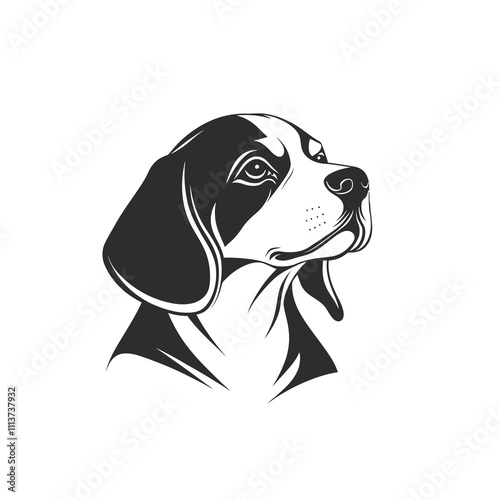 Aggressive Beagle Dog logo