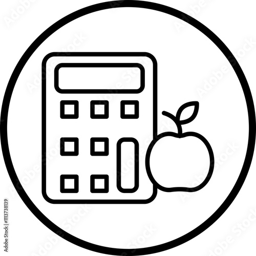 Calorie Calculator Icon Style