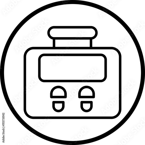 Pedometer Icon Style