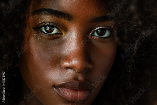 black womans portrait closeup