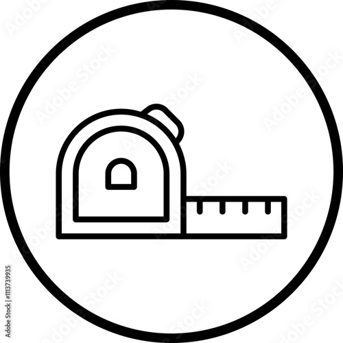 Measuring Tape Icon Style