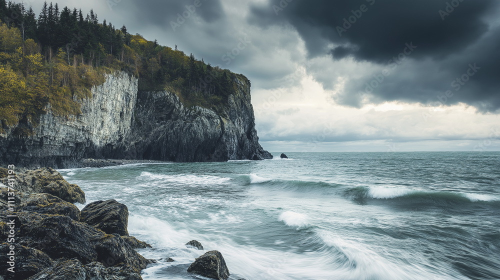 Obraz premium storm over the ocean