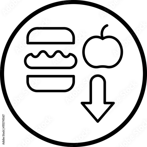 Calorie Deficit Icon Style