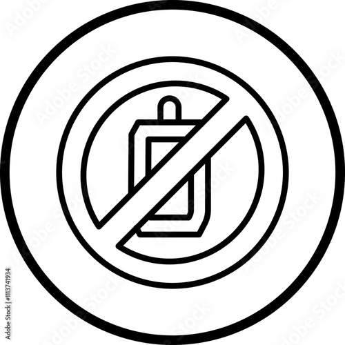 No Liquid Calories Icon Style