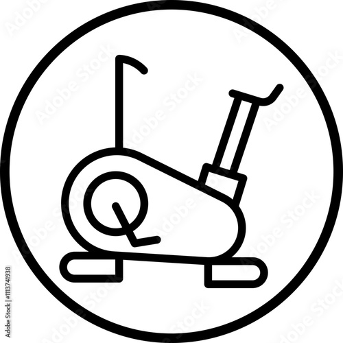 Bicycle Simulator Icon Style
