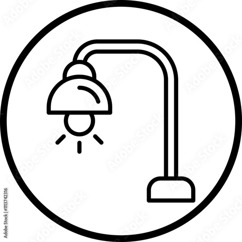 Book Lamp Icon Style