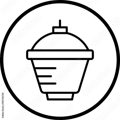 Crucible And Cover Icon Style