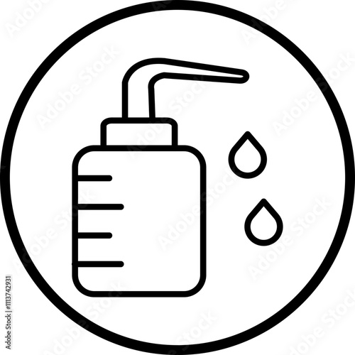 Wash Bottle Icon Style