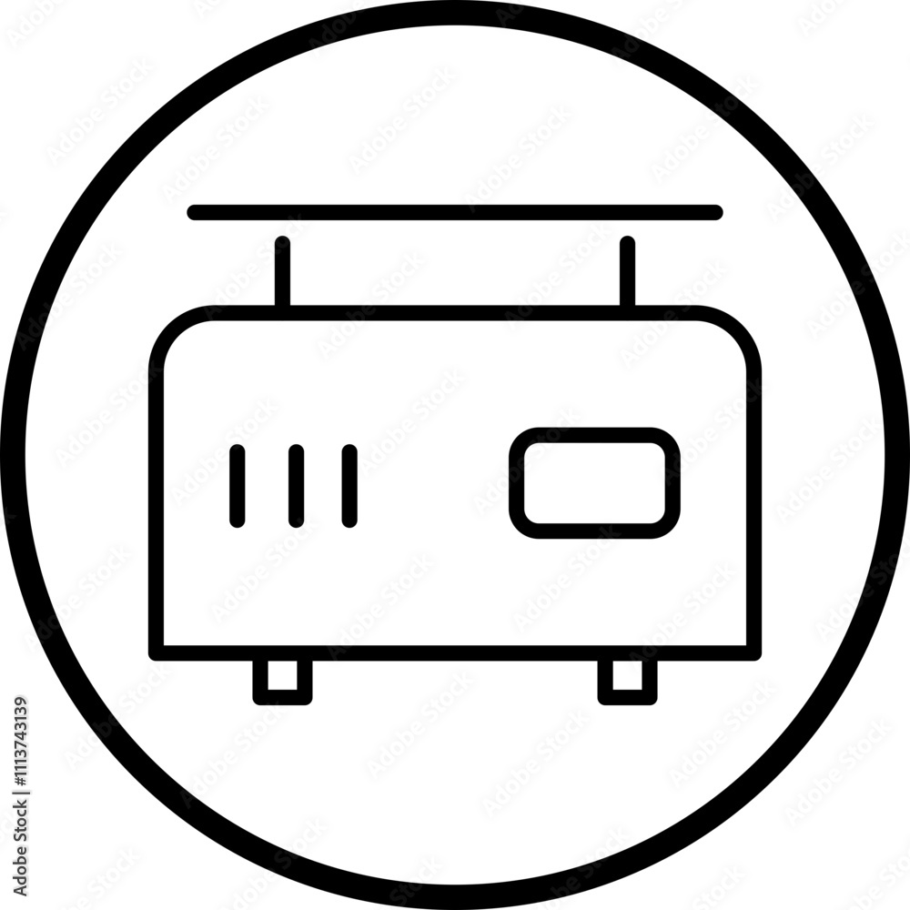 Electronic Balance Icon Style Electronic Balance Icon Style