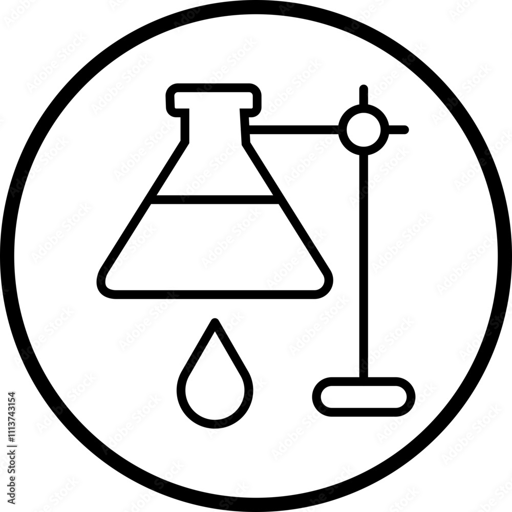 Retort Stand Icon Style Retort Stand Icon Style