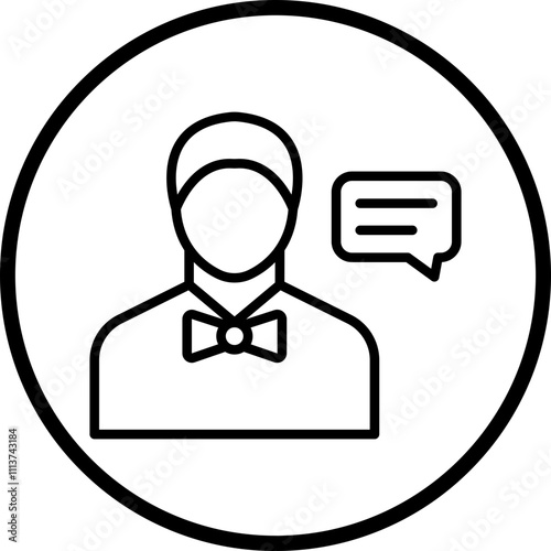 Consultant Male Icon Style