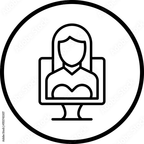 Influencer Female Icon Style