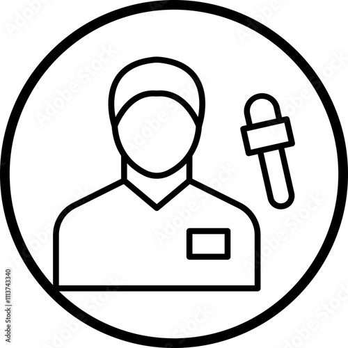 Journalist Male Icon Style