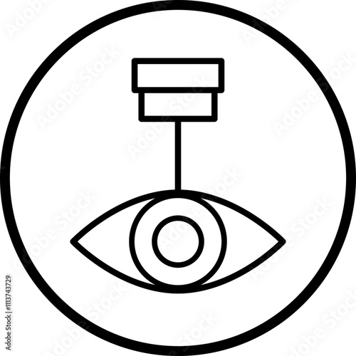 Laser Vision Correction Icon Style
