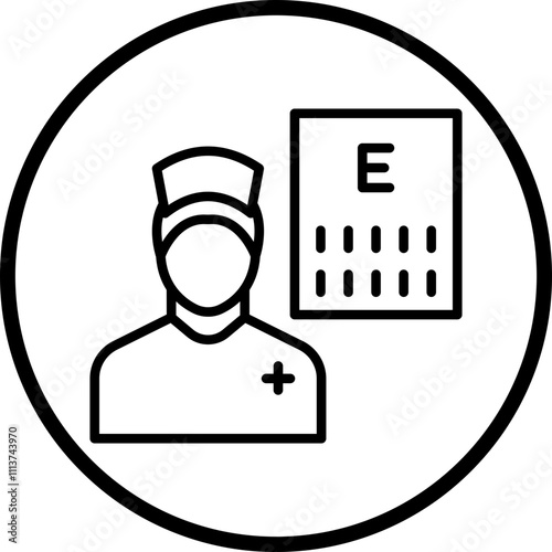 Optometrist Male Icon Style