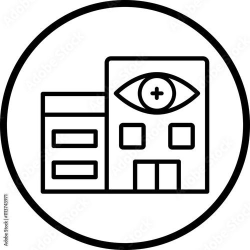 Optometry Clinic Icon Style