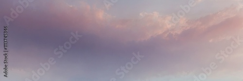 Dreamy Pastel Sky with Subtle Gradient and Soft Clouds Illustration