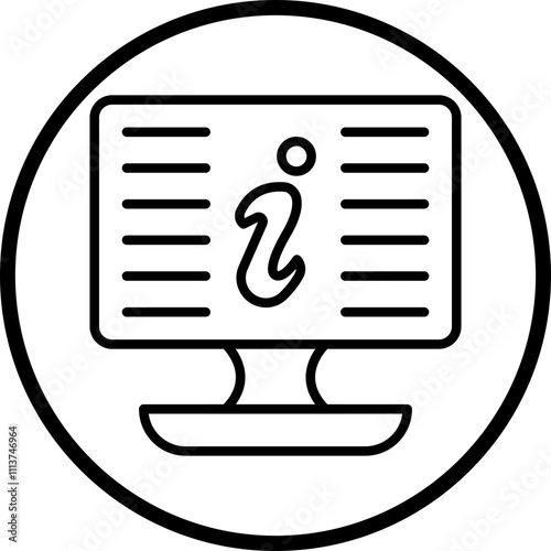 Digital Information Icon Style
