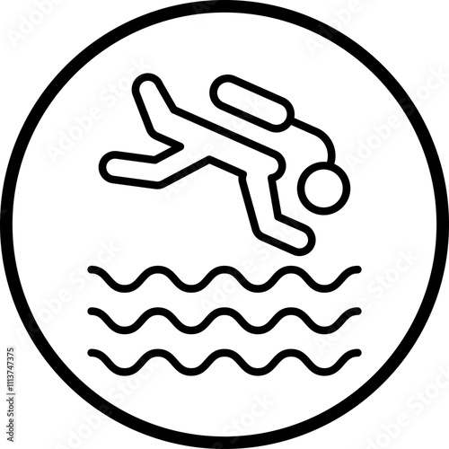 Freediving Icon Style