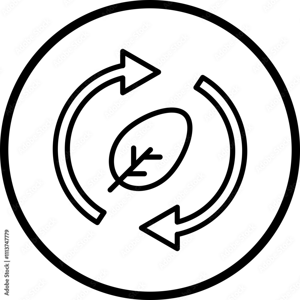 Eco Friendly Materials Icon Style Eco Friendly Materials Icon Style