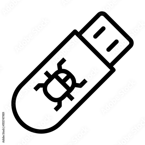 pendrive Line Icon