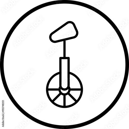 Monocycle Icon Style