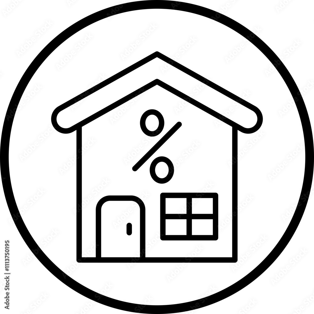 Home Office Tax Deductions Icon Style