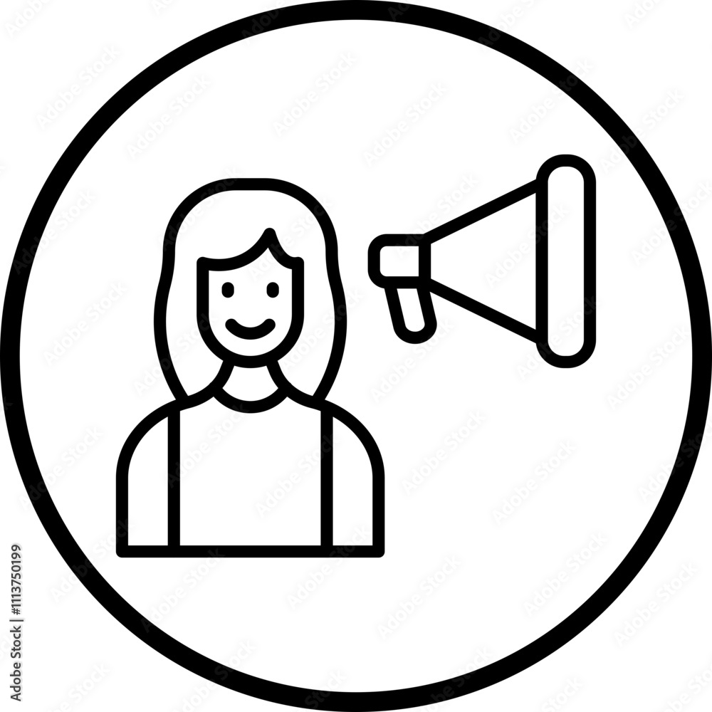 Influencer Female Icon Style