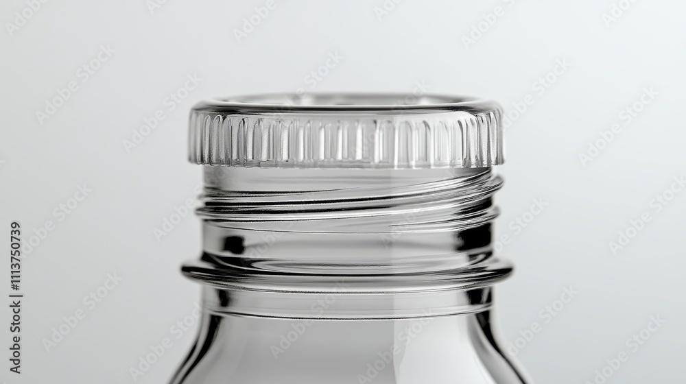Close-up of a clear plastic bottle cap. Perfect for packaging, beverage, or recycling themes. Close-up of a clear plastic bottle cap. Perfect for packaging, beverage, or recycling themes.