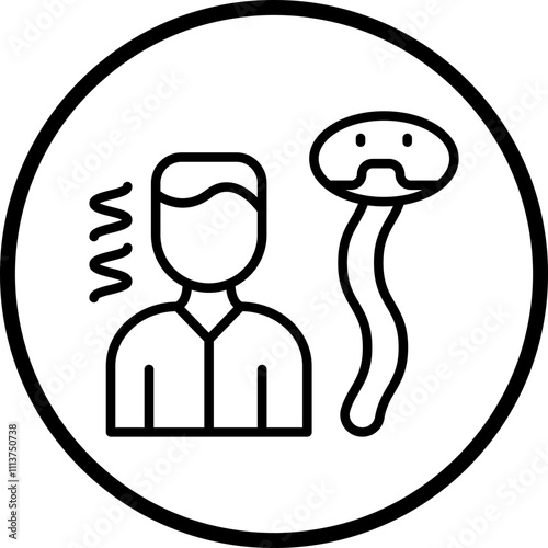 Fear Of Snakes Icon Style