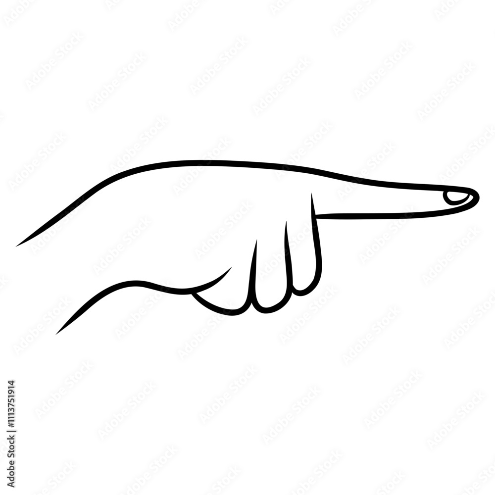 Obraz premium hand pointing finger