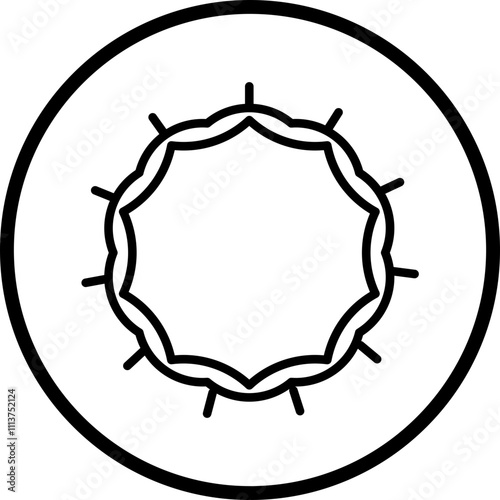 Crown Of Thornes Icon Style