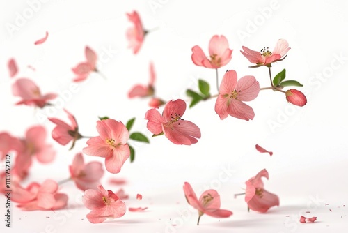Wallpaper Mural Fresh quince blossom in zero gravity  high resolution image. Torontodigital.ca