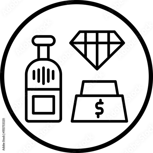 Luxury Items Icon Style
