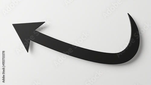 Wallpaper Mural black arrow icon on white background. flat style. arrow icon for your web site design, logo, app, UI. arrow indicated the direction symbol.  Torontodigital.ca