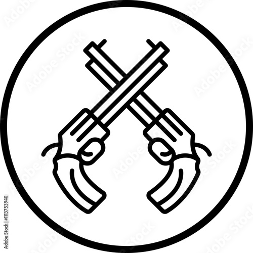Revolver Icon Style