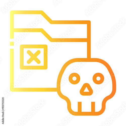 malware Line Gradient Icon