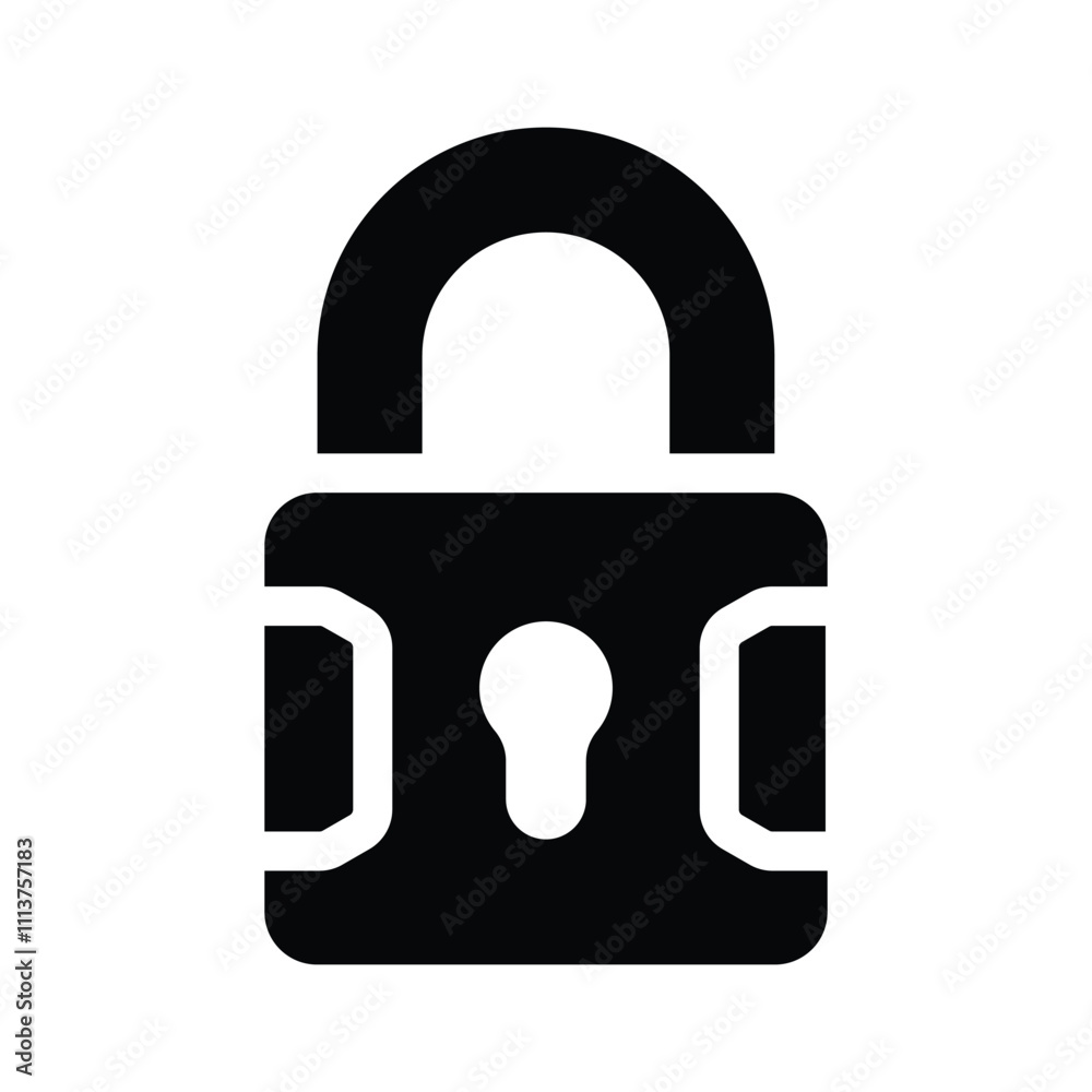 Security, privacy, well designed icon of padlock Security, privacy, well designed icon of padlock