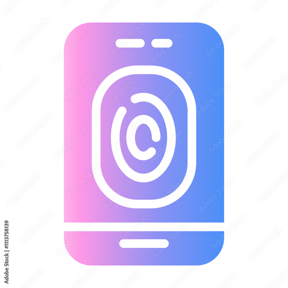 fingerprint Gradient icon fingerprint Gradient icon