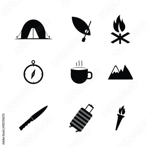 Adventure and Camping Icons  collection.
