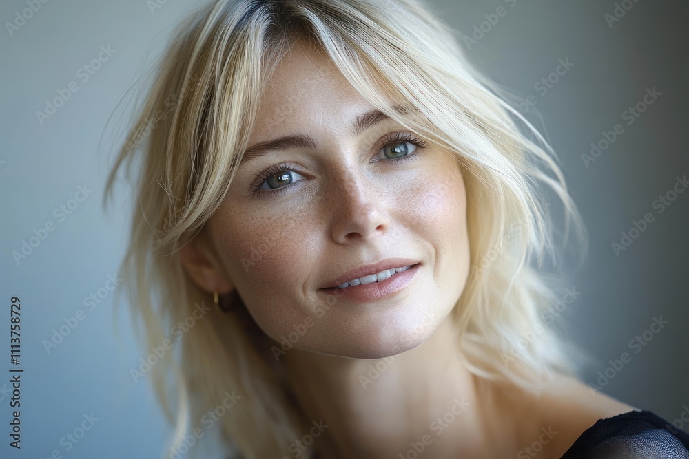 Smiling Senior Woman with Grey Hair Enjoying Life on Video Call in Natural Light Smiling Senior Woman with Grey Hair Enjoying Life on Video Call in Natural Light