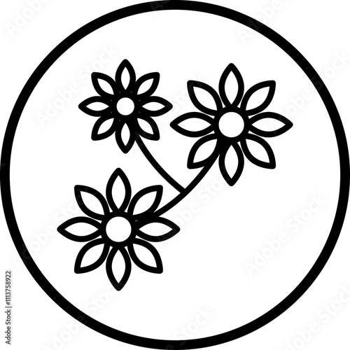 Floral Designa Icon Style