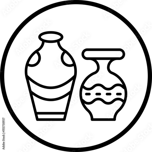Pottery Ceramics Icon Style