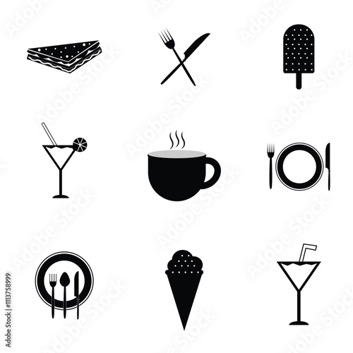 food and drink icon vector illustration
