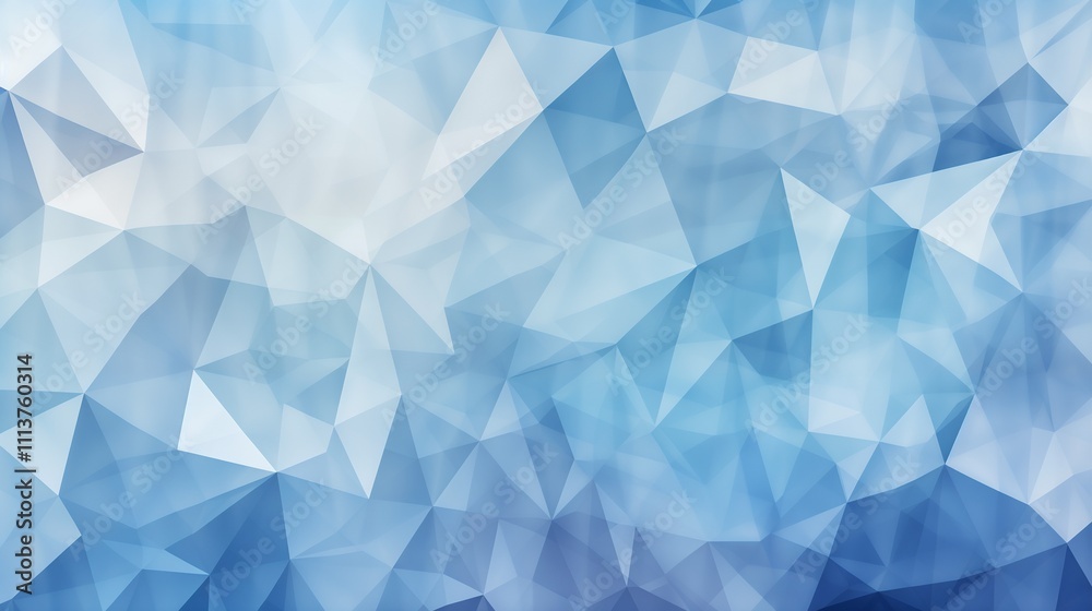 Abstract low-poly blue background with sharp edges for digital art and design, copy space Abstract low-poly blue background with sharp edges for digital art and design, copy space