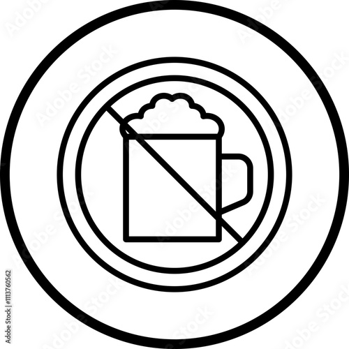 Beer Sign Icon Style