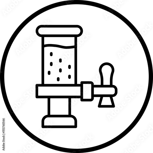 Beer Tap Icon Style
