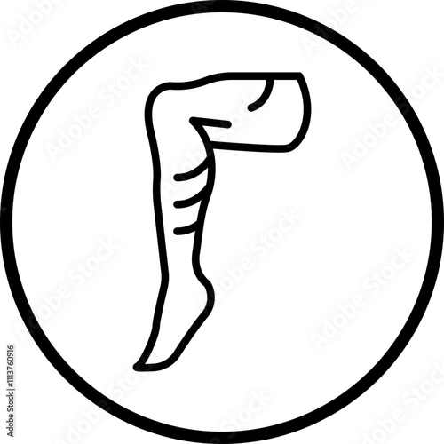 Leg Icon Style