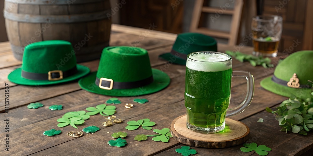 St. Patrick's Day Beer and Hats St. Patrick's Day Beer and Hats